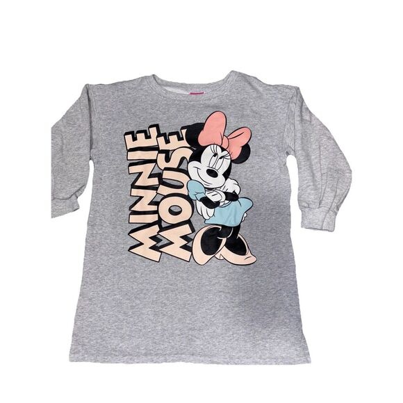 Disney Other - Disney Junior Minnie Mouse Spell Out Sweatshirt‎ Dress 5T  Mickey & Friends